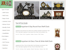Tablet Screenshot of clockprices.com